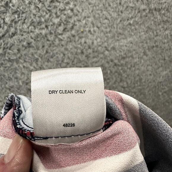 Romeo & Juliet NEW Medium Wide Leg Trousers Vertical Stripes Red Navy Summer‎ - Picture 10 of 10